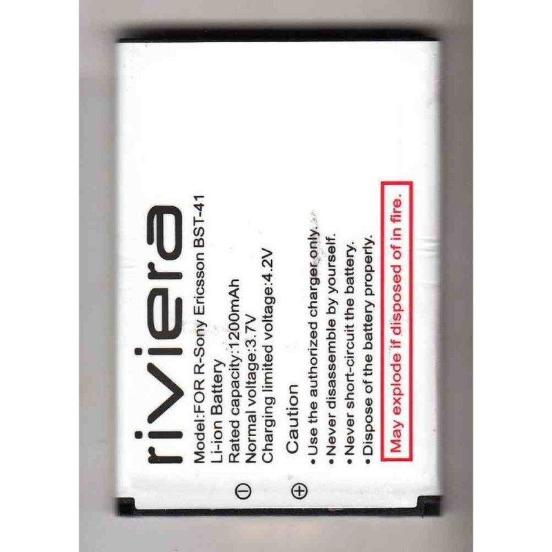 Battery For Sony Ericsson BST-41 (M)